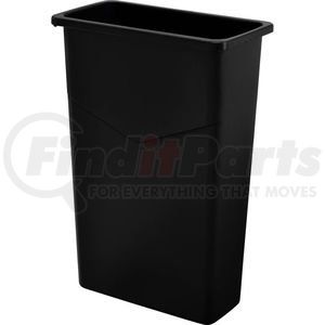 A-PR001BK by GLOBAL INDUSTRIAL - Global Industrial&#153; Slim Trash Container, Black, 23 Gallon