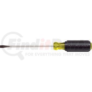 605-4 by KLEIN TOOLS - Klein Tools&#174; 1/4" Cabinet Tip Screwdriver 4" Shank 605-4