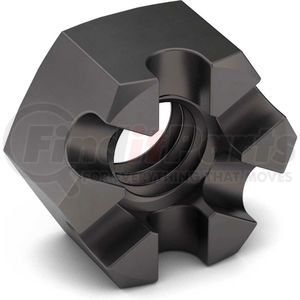 351227P by EARNEST - 3/4-10 Slotted Hex Nut - Grade 5 - Carbon Steel - Zinc Clear Trivalent - Coarse - Pkg of 10