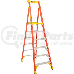 PD6206 by WERNER - Werner 6' Type 1A Fiberglass Podium Ladder - PD6206