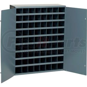 252048 by DURHAM - Durham Steel Storage Parts Bin Cabinet 363-95 With Doors  - 72 Compartments