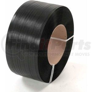 48H.30.0190 by PAC STRAPPING PROD INC - Polypropylene Strapping 1/2" x .018" x 9,000' Black 16" x 6" Core