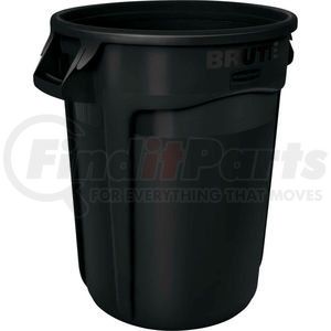 FG264360BLA by RUBBERMAID - Rubbermaid Brute&#174; 2643-60 Trash Container w/Venting Channels, 44 Gallon - Black 