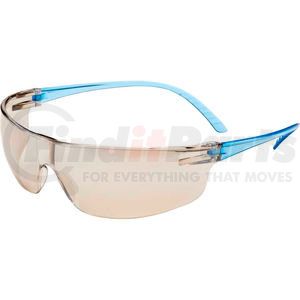 SVP207 by NORTH SAFETY - Uvex&#174; SVP207 Safety Glasses, Blue Frame, I/O Lens Lens, Scratch-Resistant