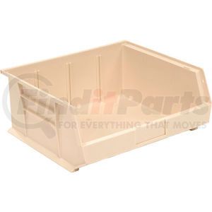 QUS250IV** by QUANTUM STORAGE SYSTEMS - Global Industrial&#153; Plastic Stack & Hang Bin, 16-1/2"W x 14-3/4"D x 7"H, Beige