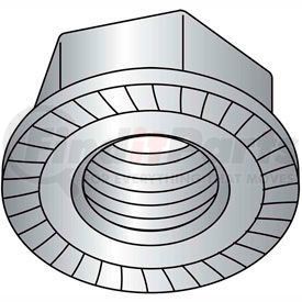 ZLB866 by TITAN FASTENERS - 5/16-18 Serrated Flange Hex Nut - Grade 2 - Case Hardened Steel - Zinc Plated - Pkg of 100