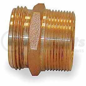 358-2061521 by MOON AMERICAN INC - Fire Hose Double Male  Nipple - 2 In. NPT X 1-1/2 In. NH - Brass