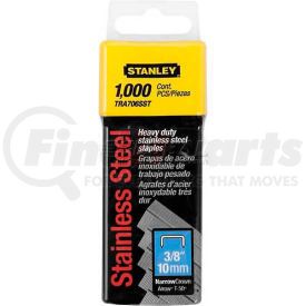 TRA706SST by STANLEY - Stanley TRA706SST Heavy-Duty S/S Narrow Crown Staples 3/8", 1,000 Pack