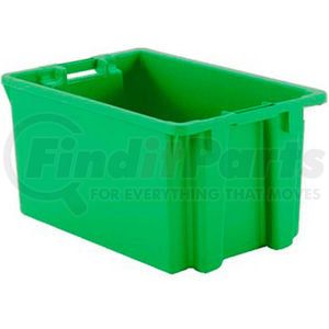 FB231512.GN1 by SCHAEFFER MATERIAL - Schaefer Stack & Nest Tote FB603 - 23"L x 15"W x 12"H - Open Handles - Green