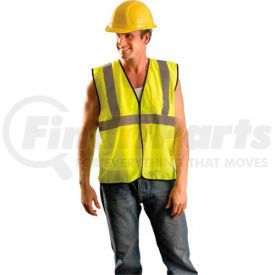 ECO-GC-YL/XL by OCCUNOMIX - OccuNomix Value Mesh Standard Vest, Class 2, Hi-Vis Yellow, L/XL, ECO-GC-YL/XL