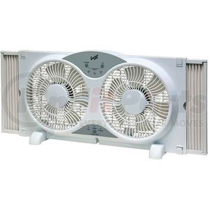 CZ310R by COMFORT ZONE - Comfort Zone&#174; CZ310R 9" Reversible Twin Window Fan with Remote Control