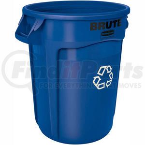 FG262073BLUE by RUBBERMAID - Rubbermaid&#174; Recycling Can, 20 Gallon, Blue