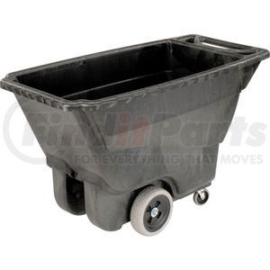 FG9T1300BLA by RUBBERMAID - Rubbermaid&#174; Standard Duty Structural Foam Plastic Tilt Truck,1/2 Cu. Yd. Cap,450 Lbs. Cap,Black