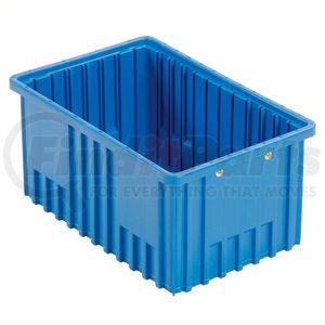 DG92080BL by QUANTUM STORAGE SYSTEMS - Global Industrial&#153; Plastic Dividable Grid Container - DG92080,16-1/2"L x 10-7/8"W x 8"H, Blue