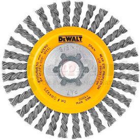 DW4925B by DEWALT - DeWalt DW4925B HP Stringer Wire Wheel 4" X 5/8-11" .020" Carbon Wire 6/PK Carbon Steel