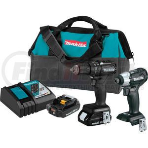 CX202RB by MAKITA - Makita&#174; LXT&#174; Cordless 2-Pc. Combo Kit, 2.0Ah, 18V, Li-Ion, Sub-Cmpt, Brushless, Asst Mode