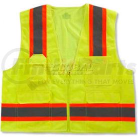 24075 by ERGODYNE - Ergodyne&#174; GloWear&#174; 8248Z Class 2 Two-Tone Surveyors Vest - Lime, 24075