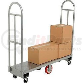 300-60D/PU by WINHOLT - Winholt&#174; 300-60D/PU Diamond Steel Deck U-Boat&#174; - 63"L - Polyurethane Wheels