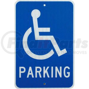 TM94J by NATIONAL MARKER COMPANY - Aluminum Sign - Handicap Parking Logo - .080 " Thick, TM94J