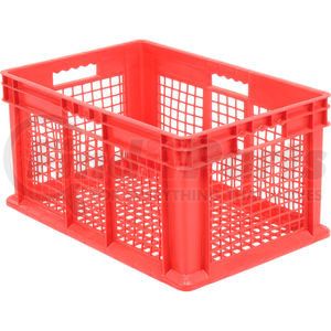 37612RED by AKRO MILS - Global Industrial&#153; Mesh Straight Wall Container, 23-3/4"Lx15-3/4"Wx12-1/4"H, Red