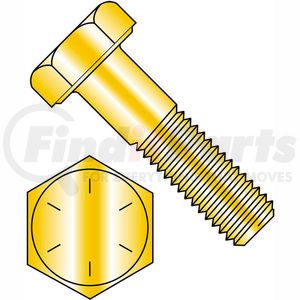 455298 by BRIGHTON-BEST - Hex Cap Screw - 1/2-13 x 1-1/2" - Steel - Zinc Yellow - Grade 8 - FT - UNC - Pkg of 50 - BBI 455298