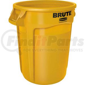 FG263200YEL by RUBBERMAID - Rubbermaid Brute&#174; 2632 Trash Container w/Venting Channels 32 Gallon - Yellow