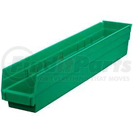 QSB105GN by QUANTUM STORAGE SYSTEMS - Global Industrial&#153; Plastic Nesting Storage Shelf Bin 4-1/8"W x 23-5/8"D x 4"H Green