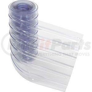 000-786CP18 by TMI - Replacement 12" x 10' Scratch Resistant Ribbed Clear Strip for Strip Curtains