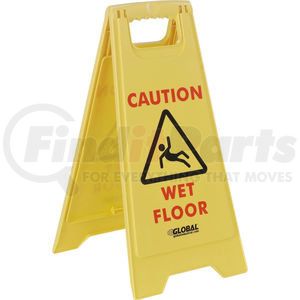 338 by GLOBAL INDUSTRIAL - Global Industrial&#153; Floor Sign 2 Sided - Caution Wet Floor