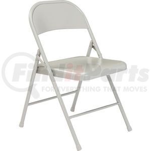 INT-902 by NATIONAL PUBLIC SEATING - Interion&#174; Folding Chair, Steel, Gray