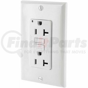 GFNT2-W by LEVITON - Leviton GFNT2-W 20A SmartlockPro Self-Test GFCI Duplex Recpt, Ind Light, Wire Leads, White