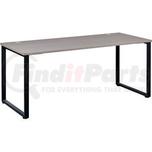 695586 by HIRSH INDUSTRIES INC - Interion&#174; Open Plan Office Desk - 48"W x 24"D x 29"H - Gray Top with Black Legs