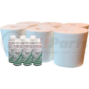 74491EF by EVOLUTION SORBENT PRODUCTS - Spilfyter&#174; Disinfecting Wipe Kit Pro Refill - 6 Refill Rolls