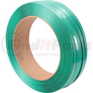 6850256G24W by PAC STRAPPING PROD INC - Polyester Strapping 3/4" x .050" x 2,400' Green 16" x 6" Core