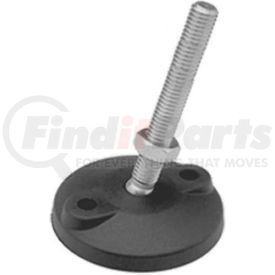 8T4WP1 by JW WINCO - Leveling Mount w/ Lag Bolt Holes, 1/2-13 x 4" Stud, 1.97" Base Dia, 5.375"H, 4000 lbs Load Cap - USA