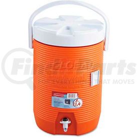 FG16830111 by RUBBERMAID - Rubbermaid FG16830111 - Beverage Cooler, 3 Gallons, 12-1/2" Dia. x 16-3/4"H, Orange