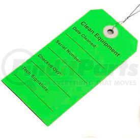 TCEG by ELKAY - Clean Equipment Tag, Green, 2-5/16" x 4-3/4", Pkg Qty 500