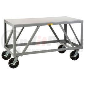 IPH-3672-8PHBK by LITTLE GIANT - Little Giant&#174; Extra Heavy Duty Mobile Table, 30"Wx72"L, 5000 Lbs. Cap.