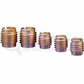 400-6 by E-Z LOK - EZ Lok 400-6 - 3/8-16 Insert For Hard Wood - Brass