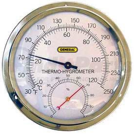 A600FC by GENERAL TOOLS & INSTRUMENTS - General Tools A600FC Analog Thermo-Hygrometer With 5" Aluminum Dial