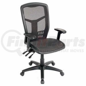 A93342TMF+38L3 by GLOBAL INDUSTRIAL - Interion&#174; Office Chair With High Back & Adjustable Arms, Mesh, Black