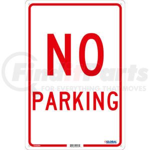 GLOTM1G by NATIONAL MARKER COMPANY - Global Industrial&#8482; No Parking, 18x12, .040 Aluminum