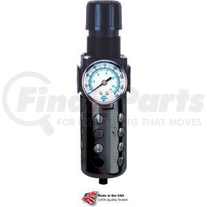 B754FG by ARROW PNEUMATIC - Arrow Integral Filter/Regulator With Gauge B754FG, Zinc & Polycarbonate Bowl, 1/2" NPT, 150 PSI