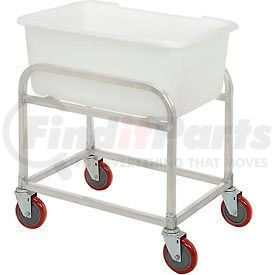 BLC-1 by WINHOLT - Winholt Aluminum Bulk Mover 3 Bushel BLC-1 with White Tub, 30"L x 19"W x 32"H
