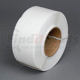 28M.20.2218 by PAC STRAPPING PROD INC - Polypropylene Strapping 1/4" x .024" x 18,000' White 8" x 8" Core