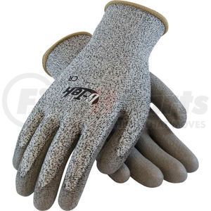 16-530/L by PIP INDUSTRIES - PIP G-Tek&#174; CR Polyurethane Salt & Pepper Grip Gloves with HPPE Liner, Gray, L, 1 DZ