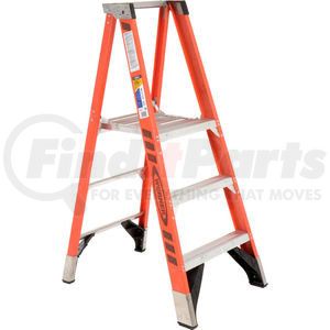 P7403 by WERNER - Werner 3' Fiberglass Platform Step Ladder 375 lb. Cap - P7403