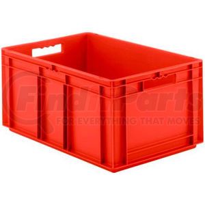 EF6320.RD1 by SCHAEFFER MATERIAL - SSI Schaefer Euro-Fix Solid Container EF6320 - 24" x 16" x 13", Red