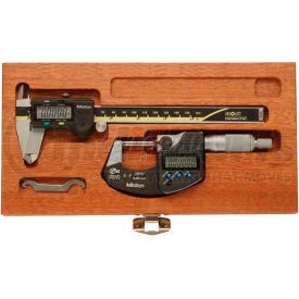 64PKA076B by MITUTOYO - Mitutoyo 64PKA076B Digimatic 2-Piece Caliper & Micrometer Tool Kit (500-196-30 & 293-340-30)