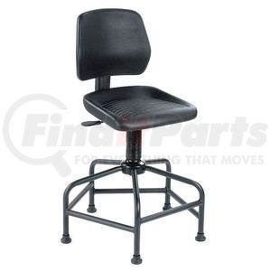 516125 by GLOBAL INDUSTRIAL - Interion&#174; Task Stool - Polyurethane - Black